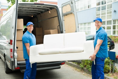 Wandsworth Man with Van branding illustration