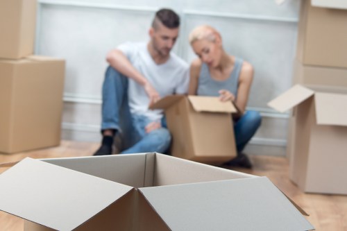 Customer booking furniture removal service online